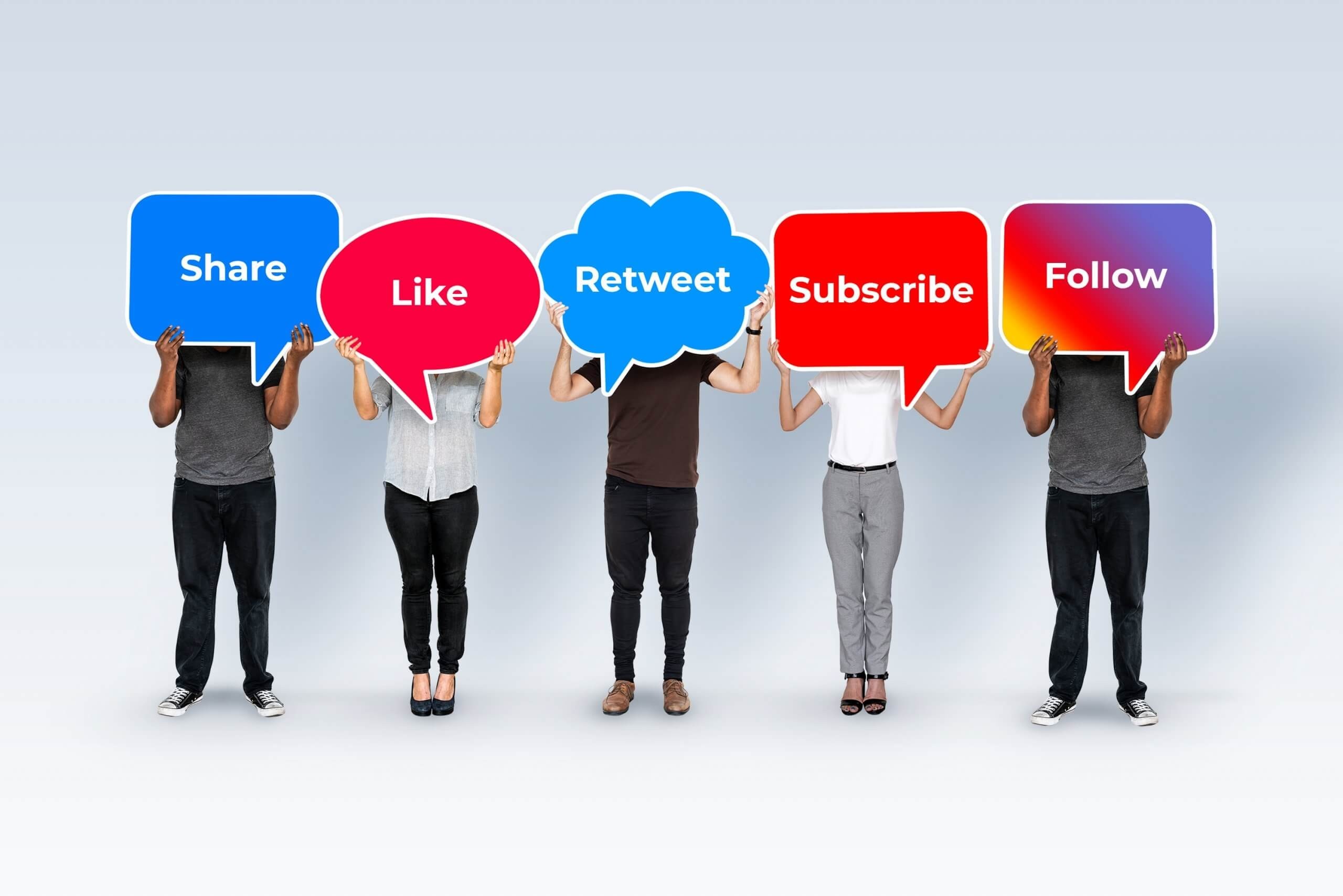 Marketing on Facebook, Instagram, Twitter and YouTube