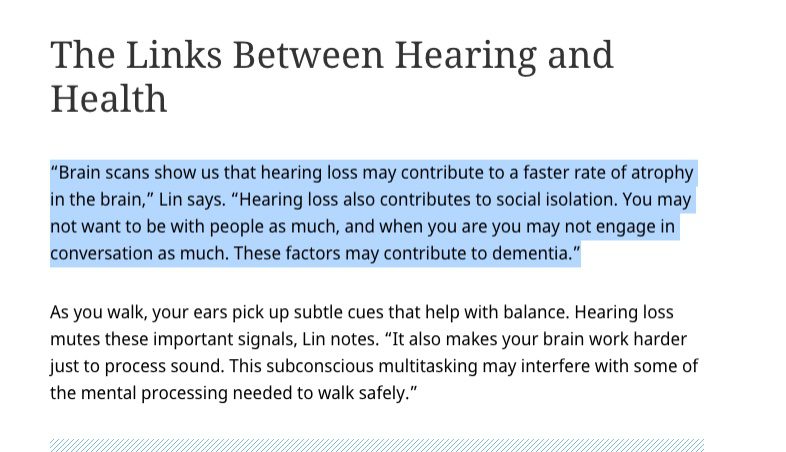 The Link Between Hearing Loss and Dementia