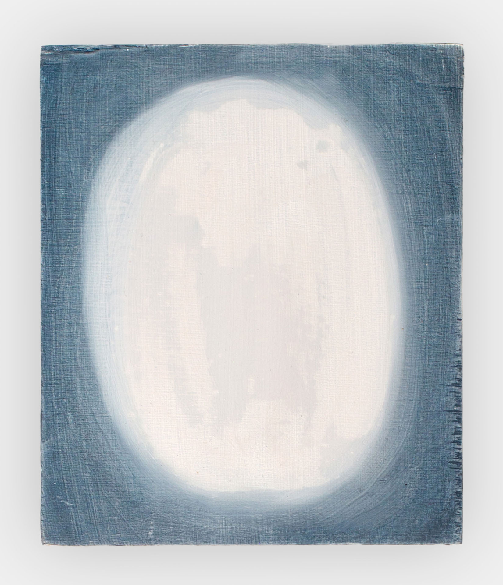 Rough Moon 1, 2022, oil on panel, 6x5"