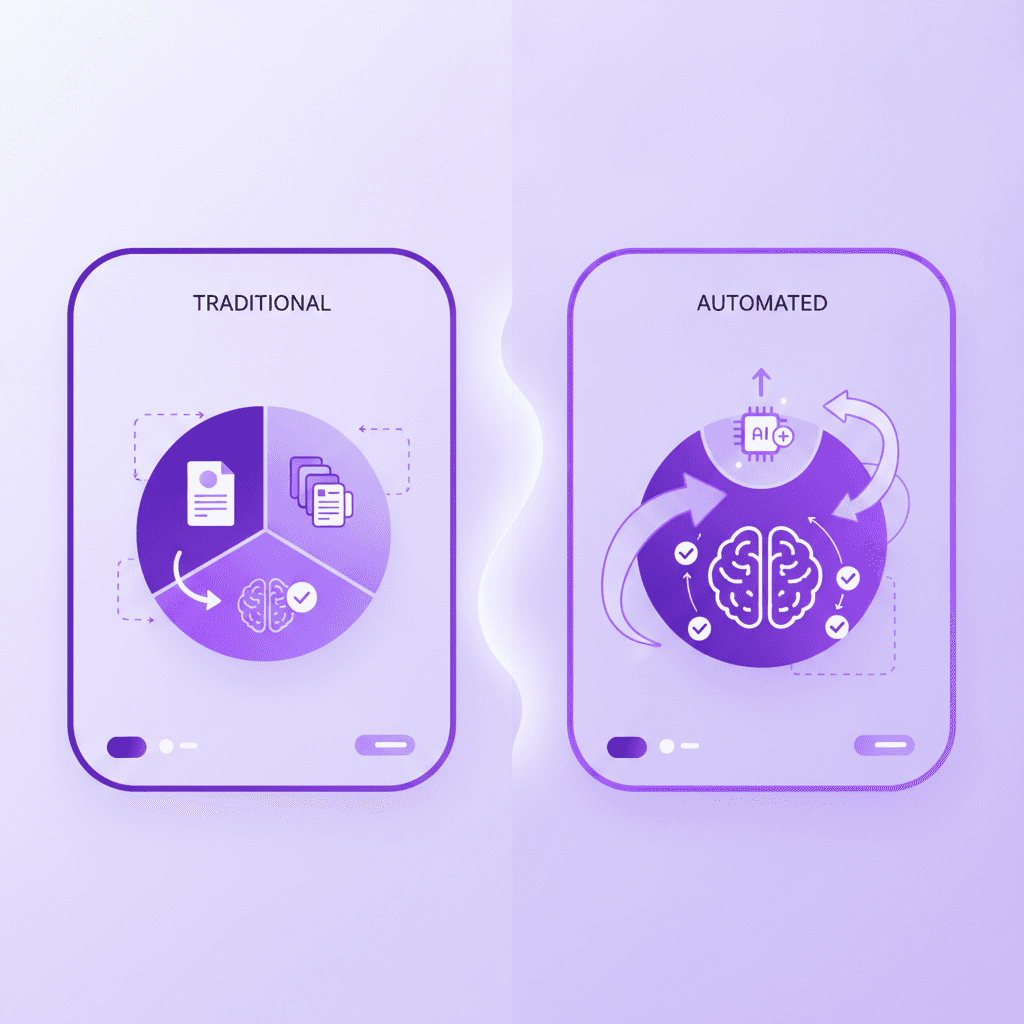 Time saved using automated study guide generation versus manual flashcard creation