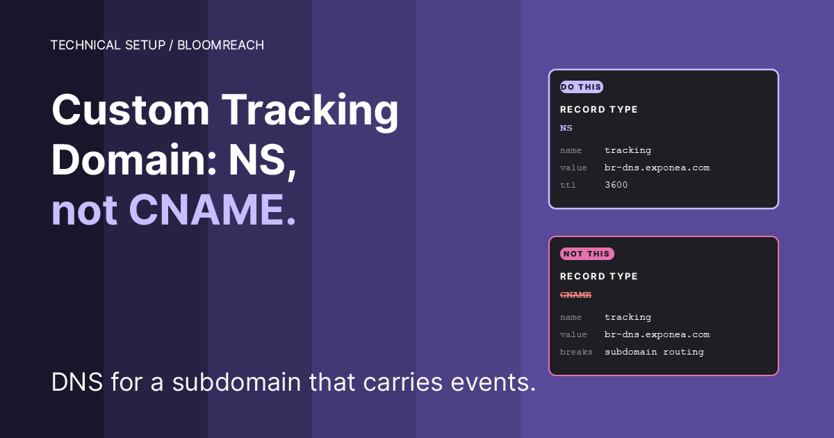 Custom Tracking Domain in Bloomreach Engagement