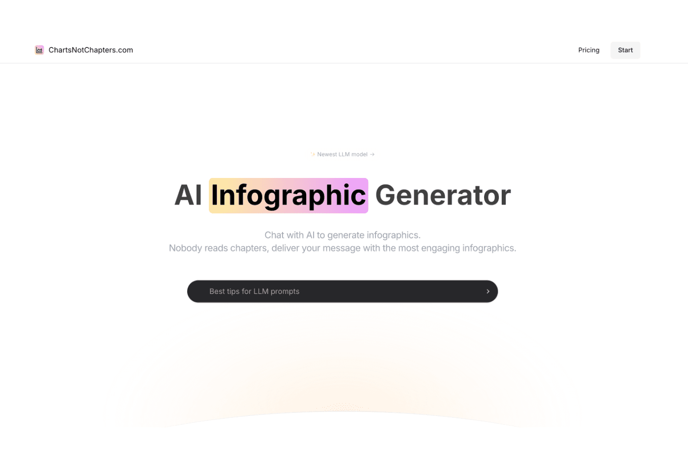 Chartsnotchaptor AI inforgraphic generator