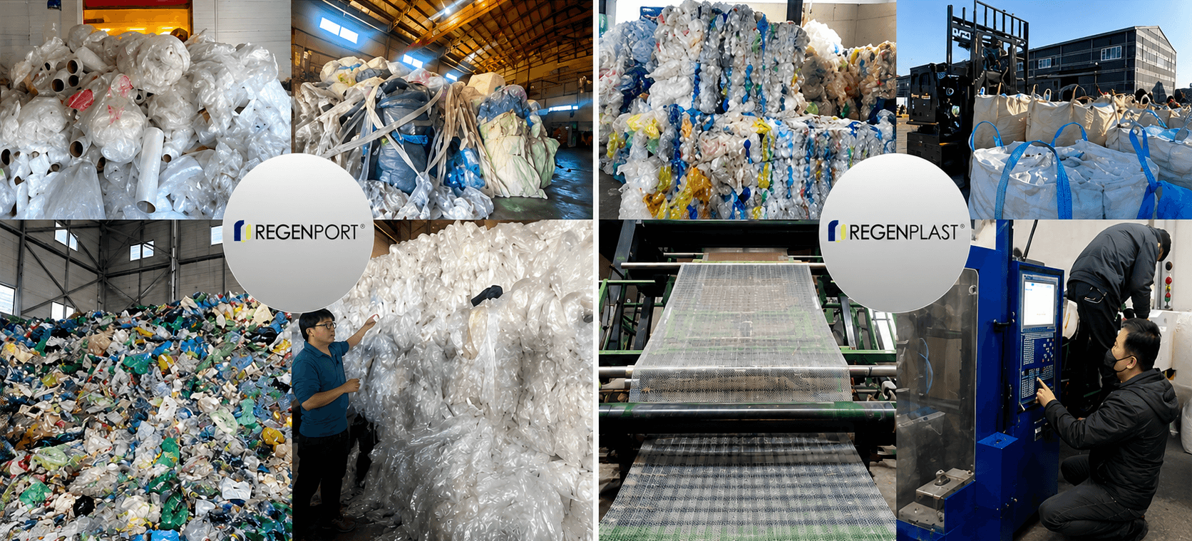 ECONNECT can supply optimal recycled raw materials and finished products through \