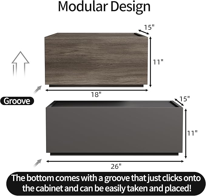 Modular nightstand – A stylish and functional furniture piece, perfect for any modern home.