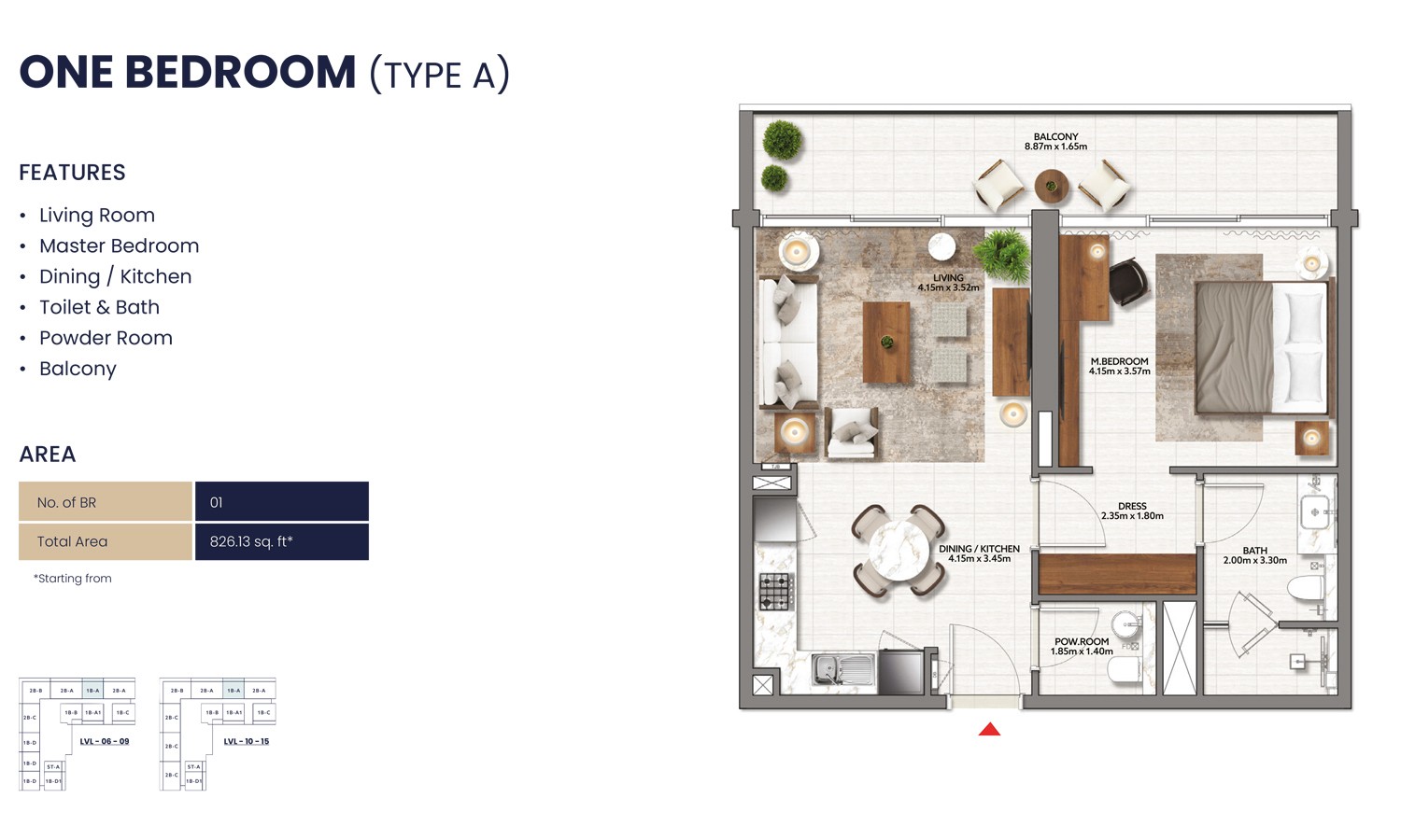 Mallside Residence 1-Bedroom