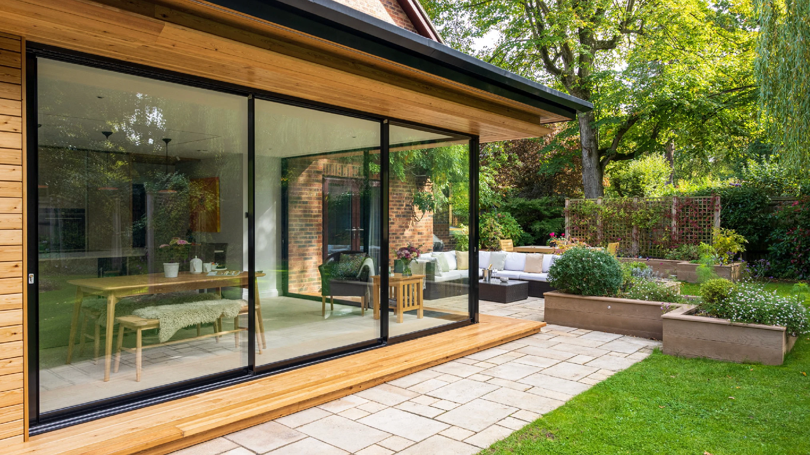 Newnham Park extension with closed doors