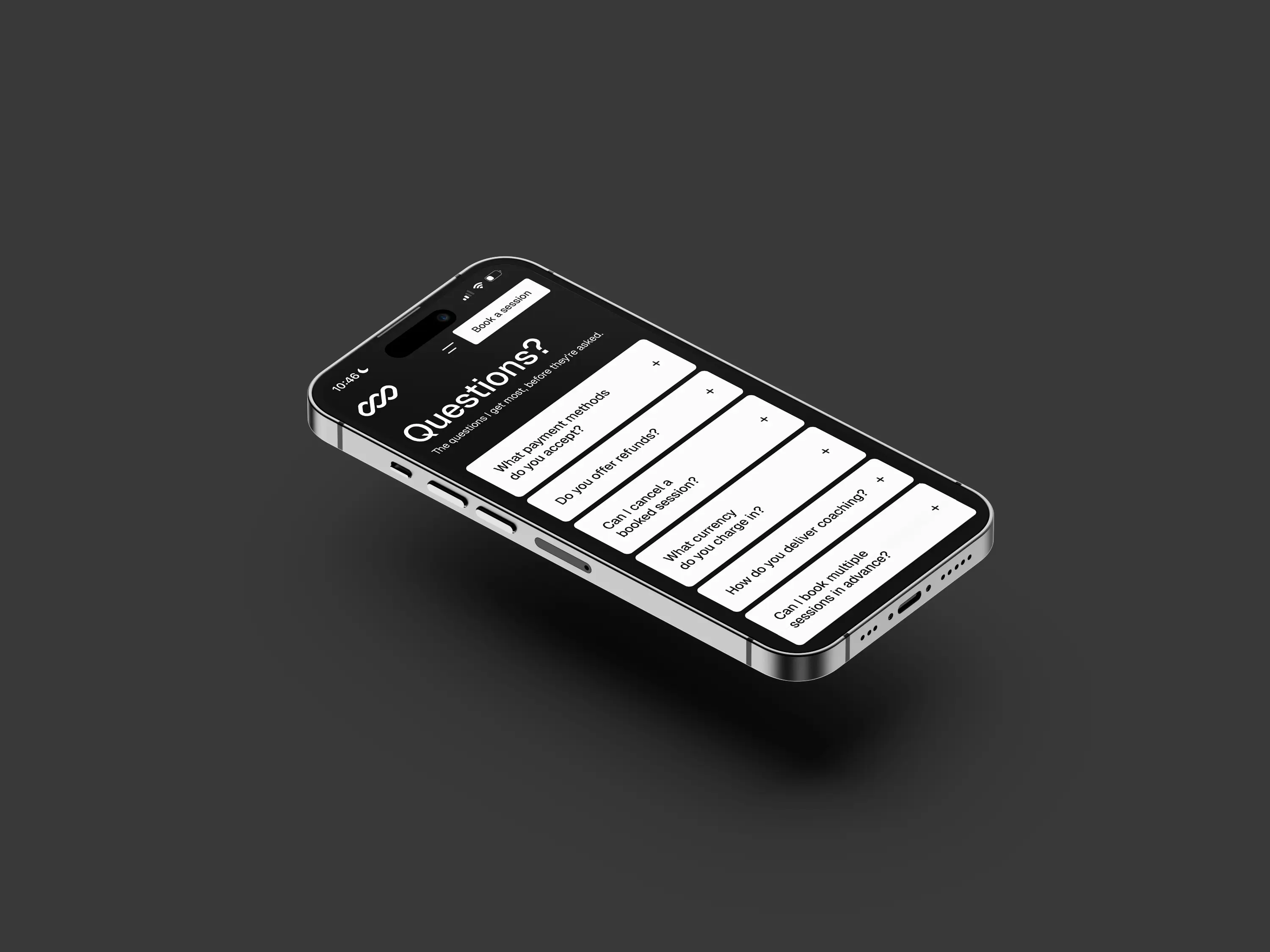 Roan Template FAQ Mobile Mockup