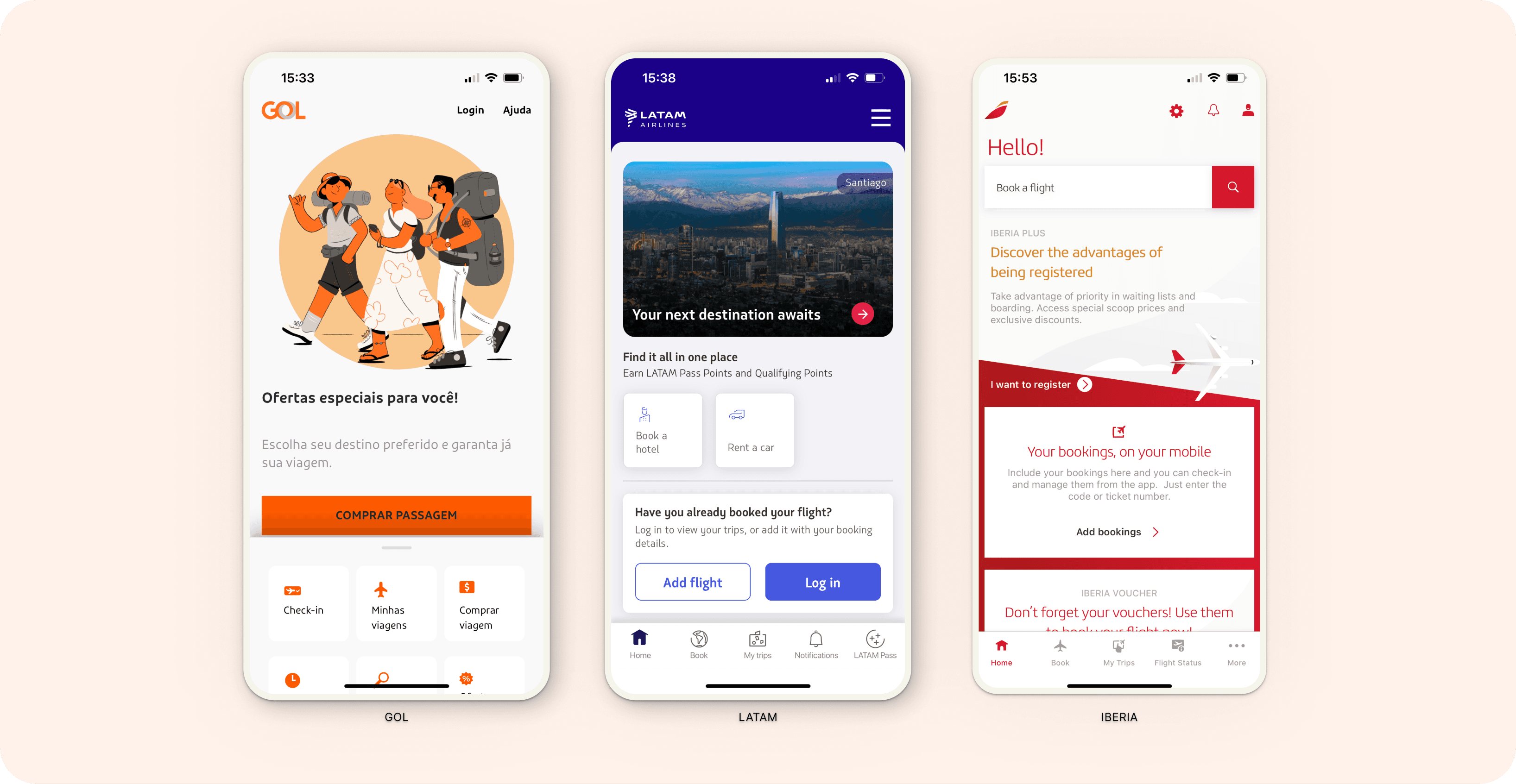 Competitive Analysis Homescreen