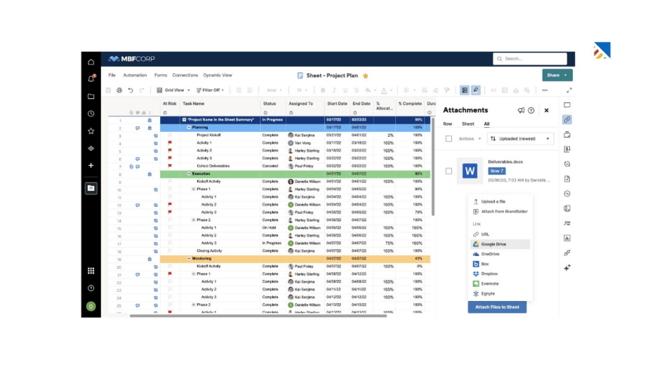 Smartsheet: Best for Data-Driven Project Teams&nbsp;