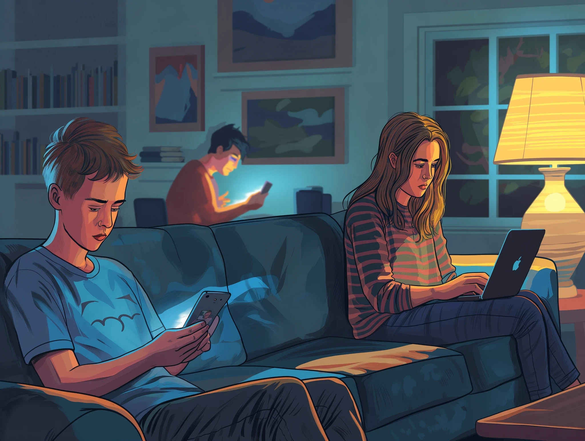 Vies numériques des adolescents et parents américains
