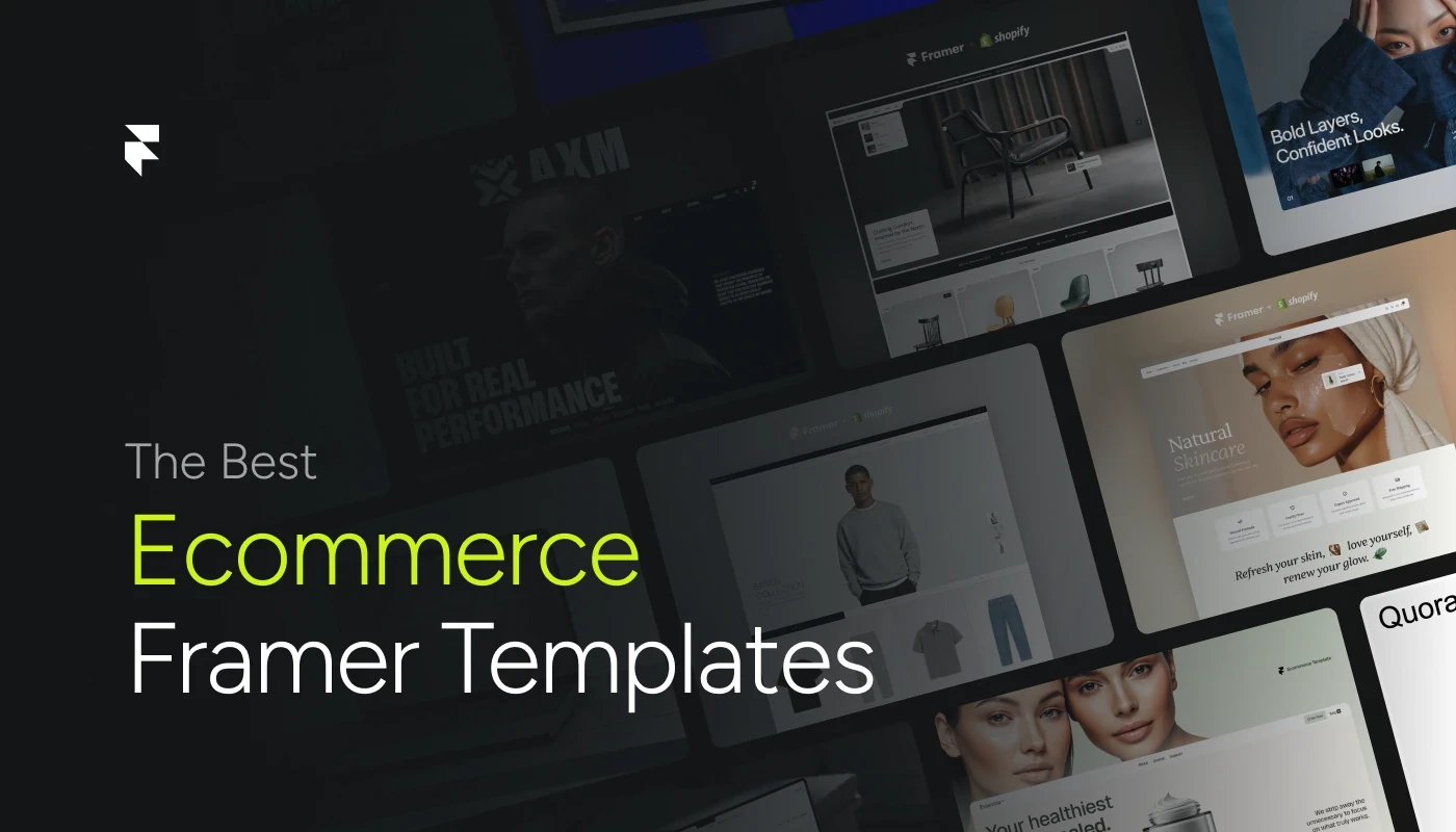 Best Ecommerce Framer Templates