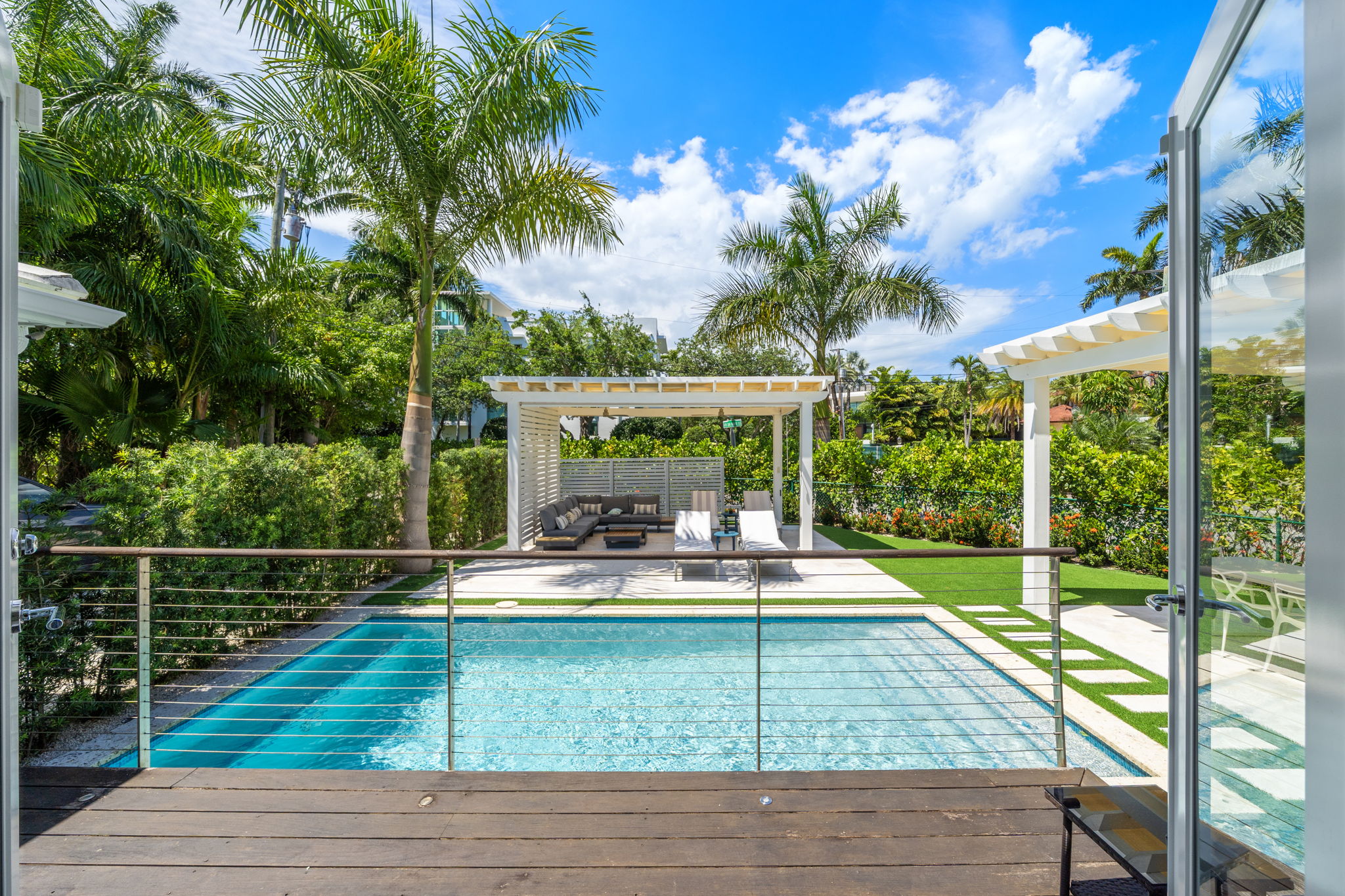 morning breakfast in the garden patio set for breakfast