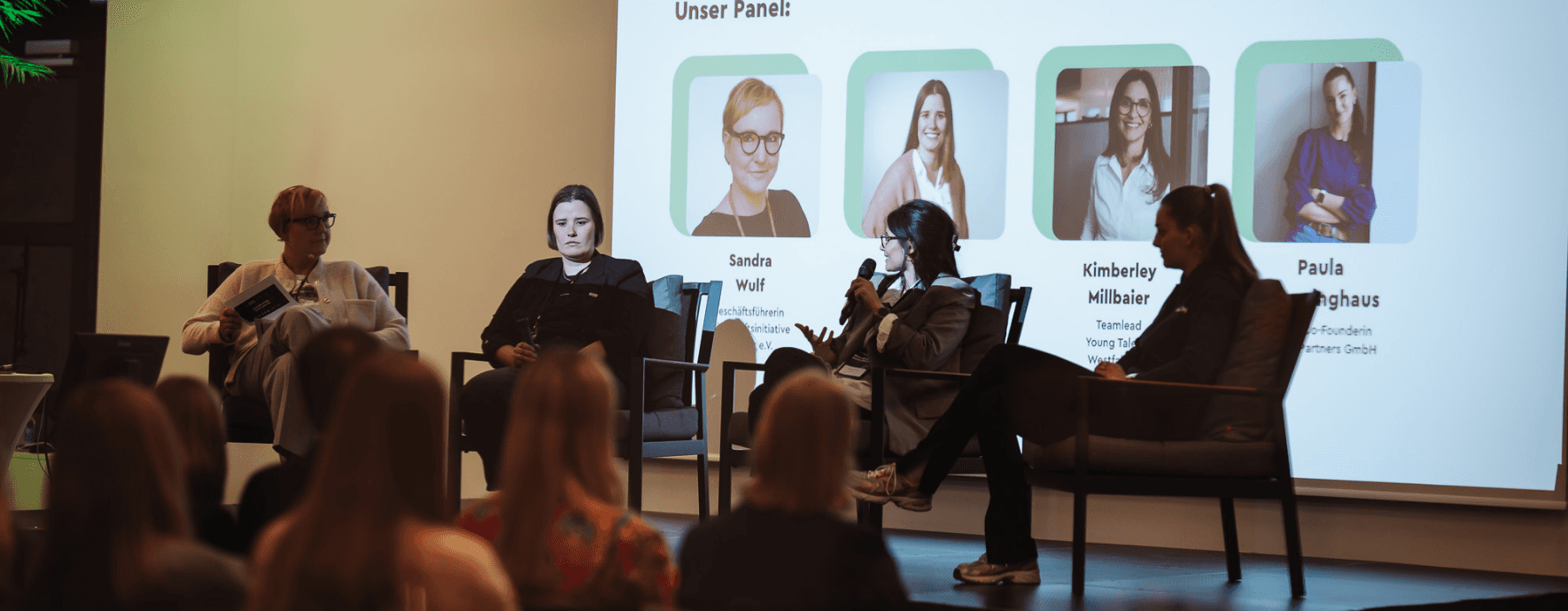 Panel-Diskussion bei der Veranstaltung Gesunde Azubis, Starke Zukunft