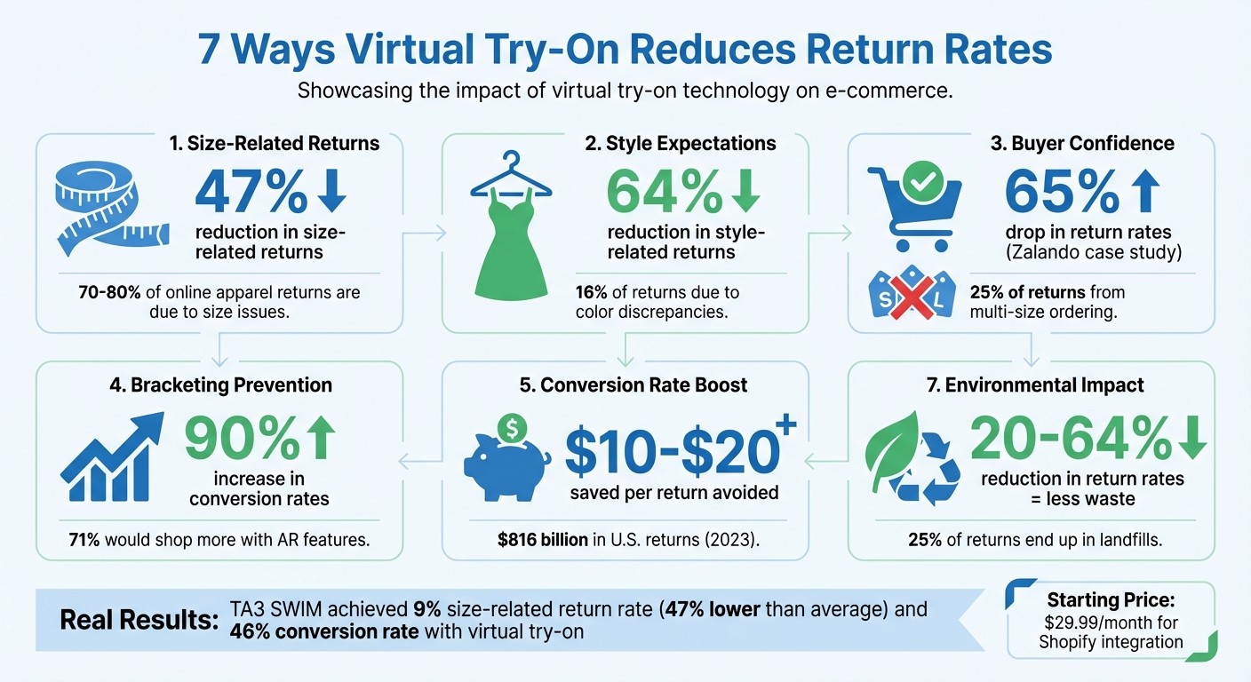 How Virtual Try-On Technology Reduces Return Rates: Key Statistics