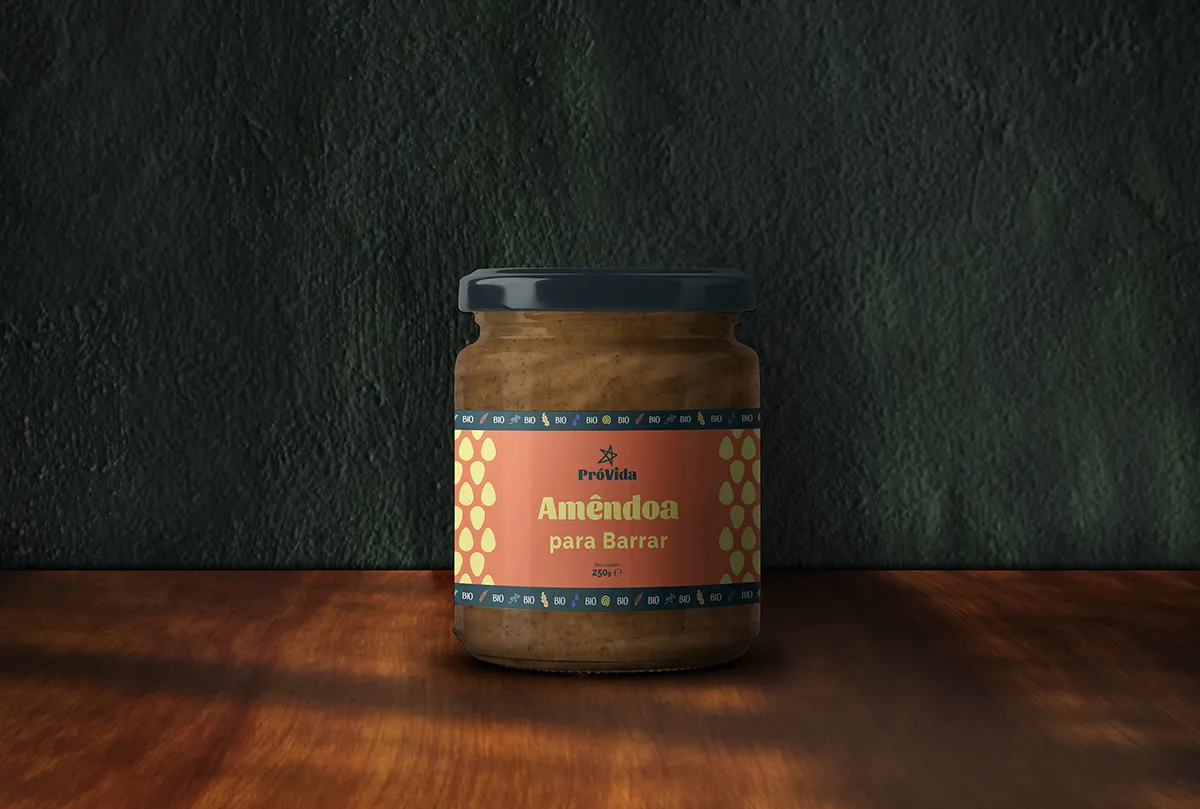 PróVida rebrand almond butter packaging