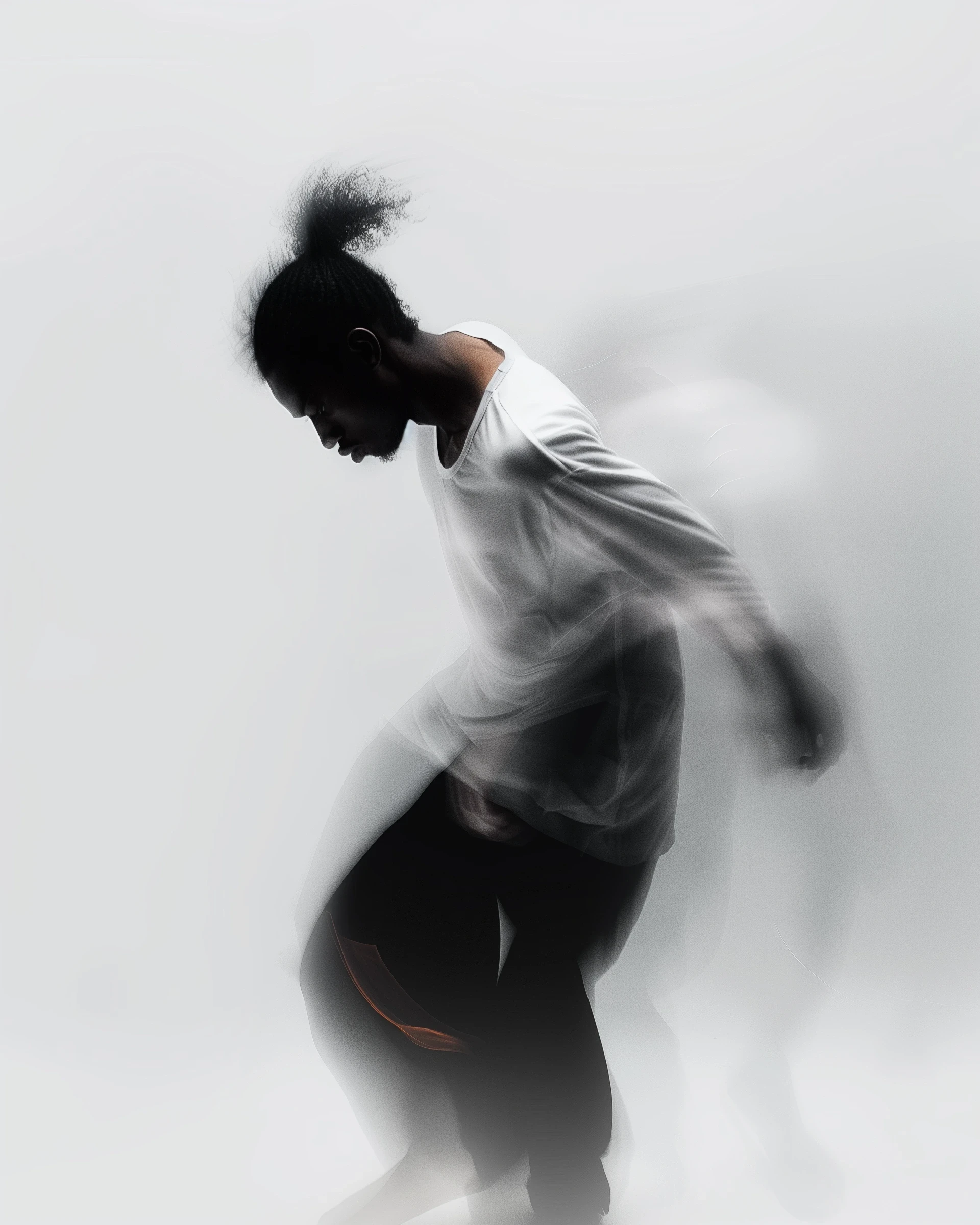 A blur image of a man