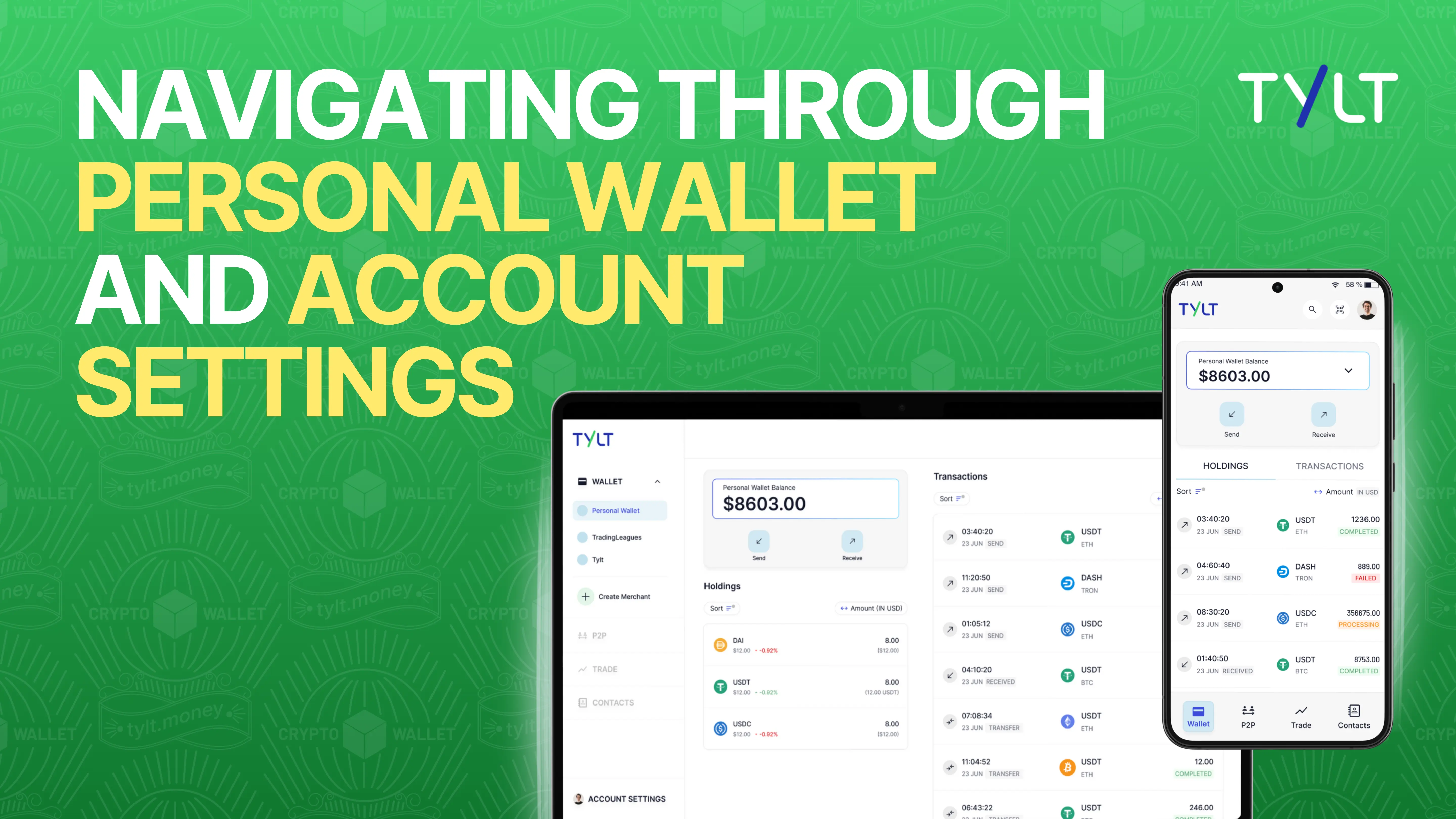 Navigating Personal Wallet & Account Settings