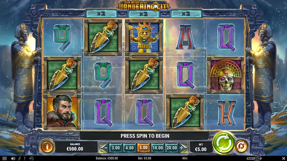 Rich Wilde and the Wandering City - capture officielle Play'n GO