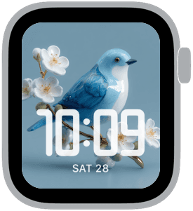 tiny garden Apple Watch face preview 3 featuring summer.