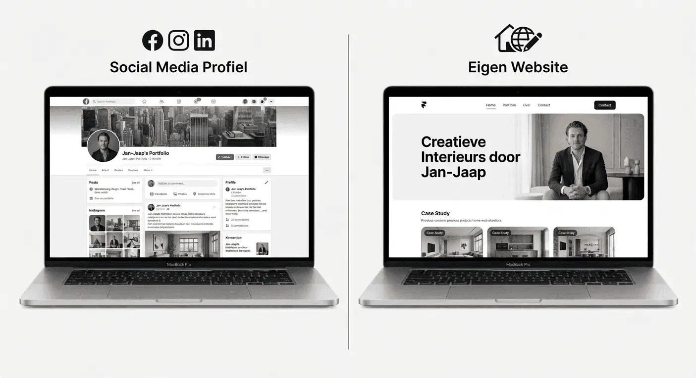 Social media profiel vs eigen website - The horizon lab Nijmegen