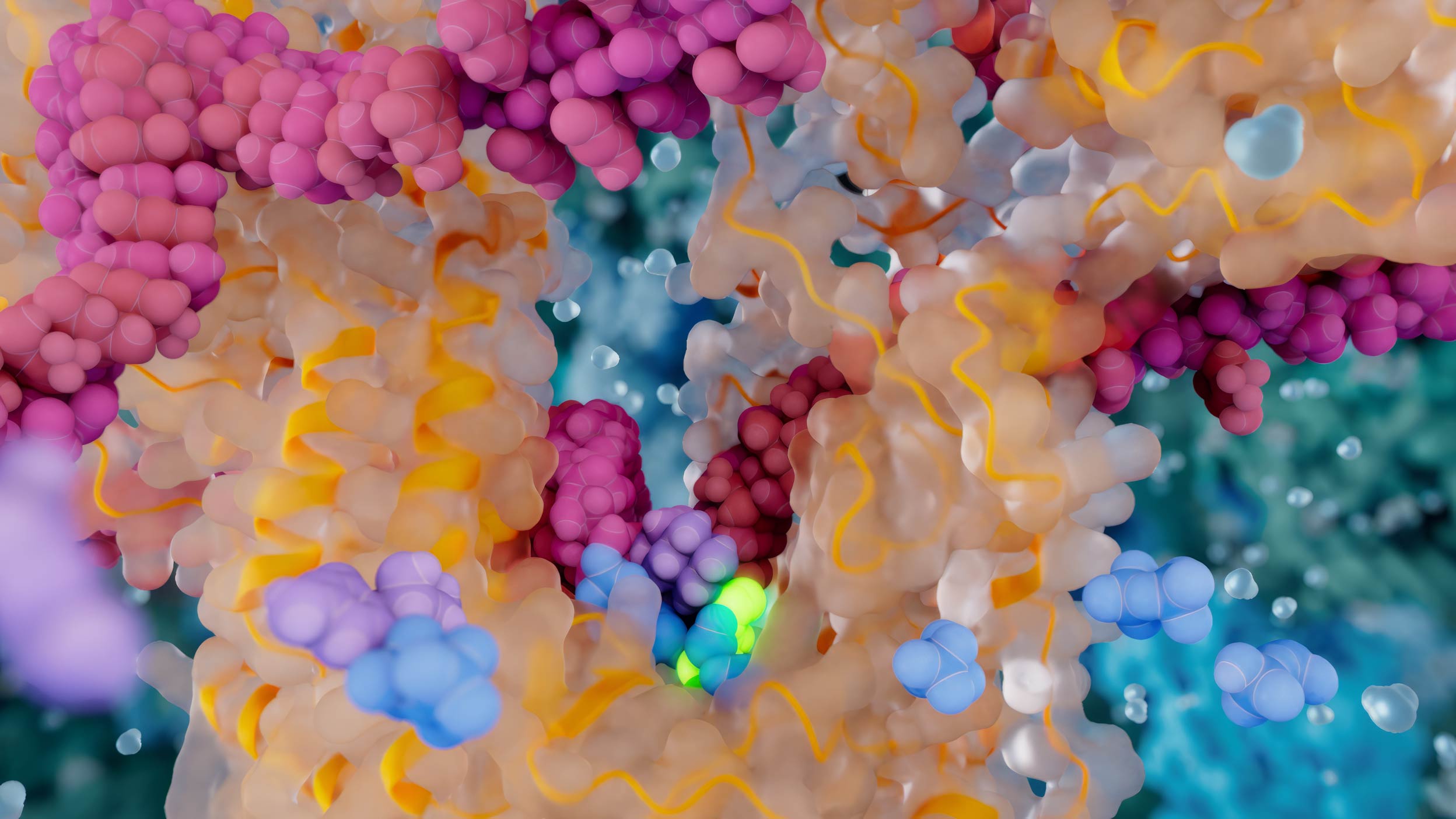 Reverse transcriptase enzyme at work with modified nucleotide drug inside