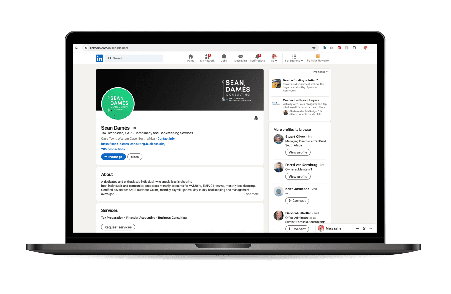 Two Oceans Carpentry logo design