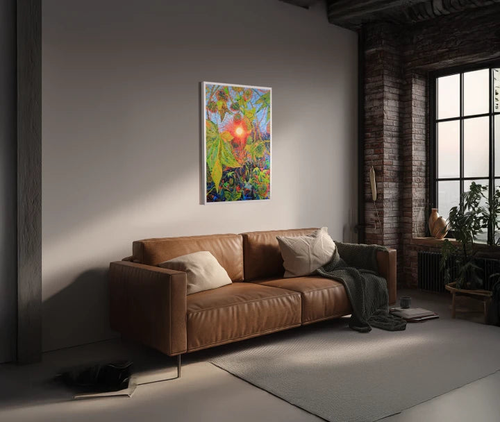 premium art poster and canvas prints, with originals available, from QART , of the artwork " Wild Cucumber "