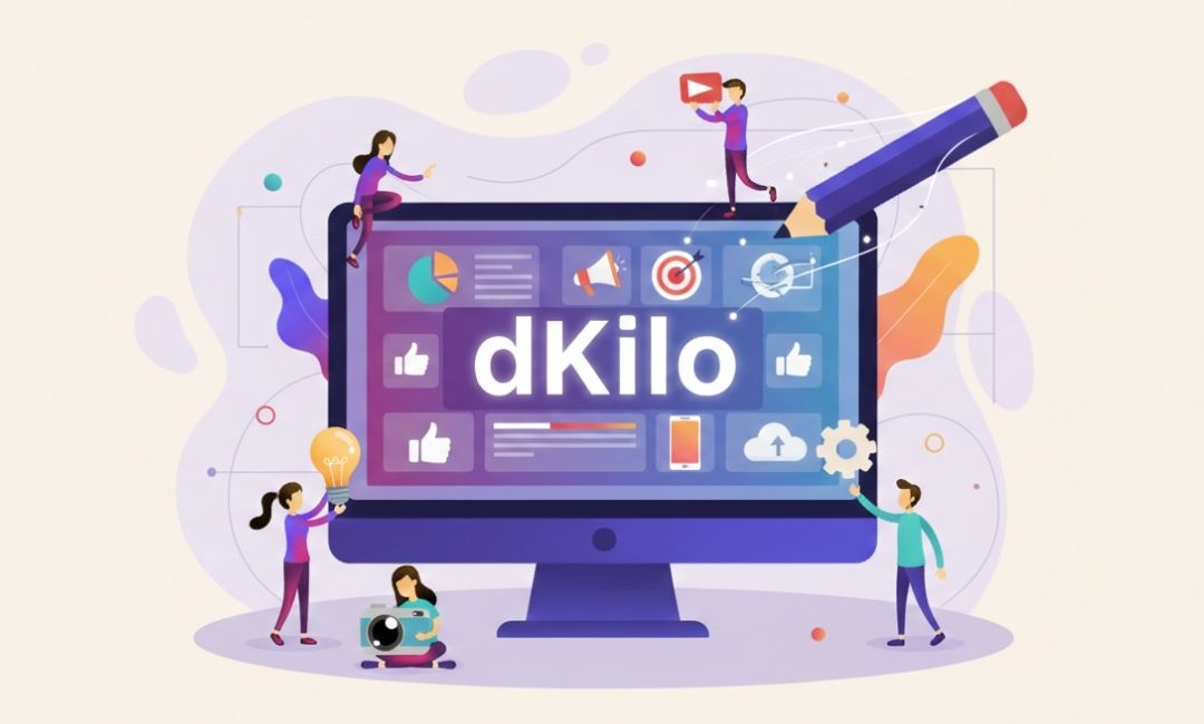 Digital content marketing concept with website design, video marketing, email campaigns, and user engagement.