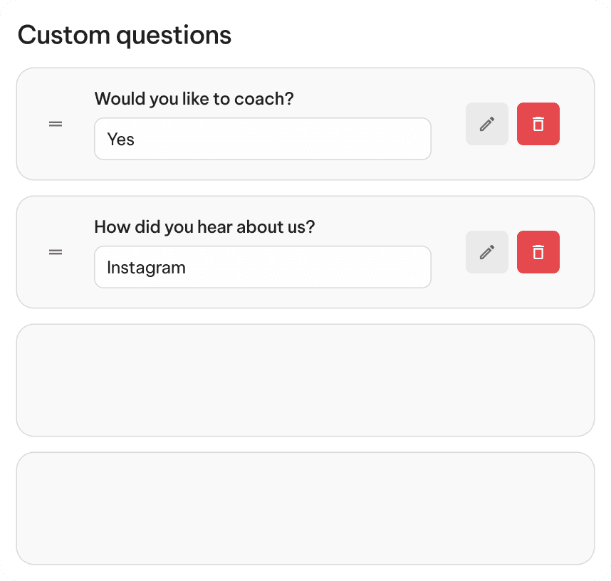TeamLinkt waitlist functionality