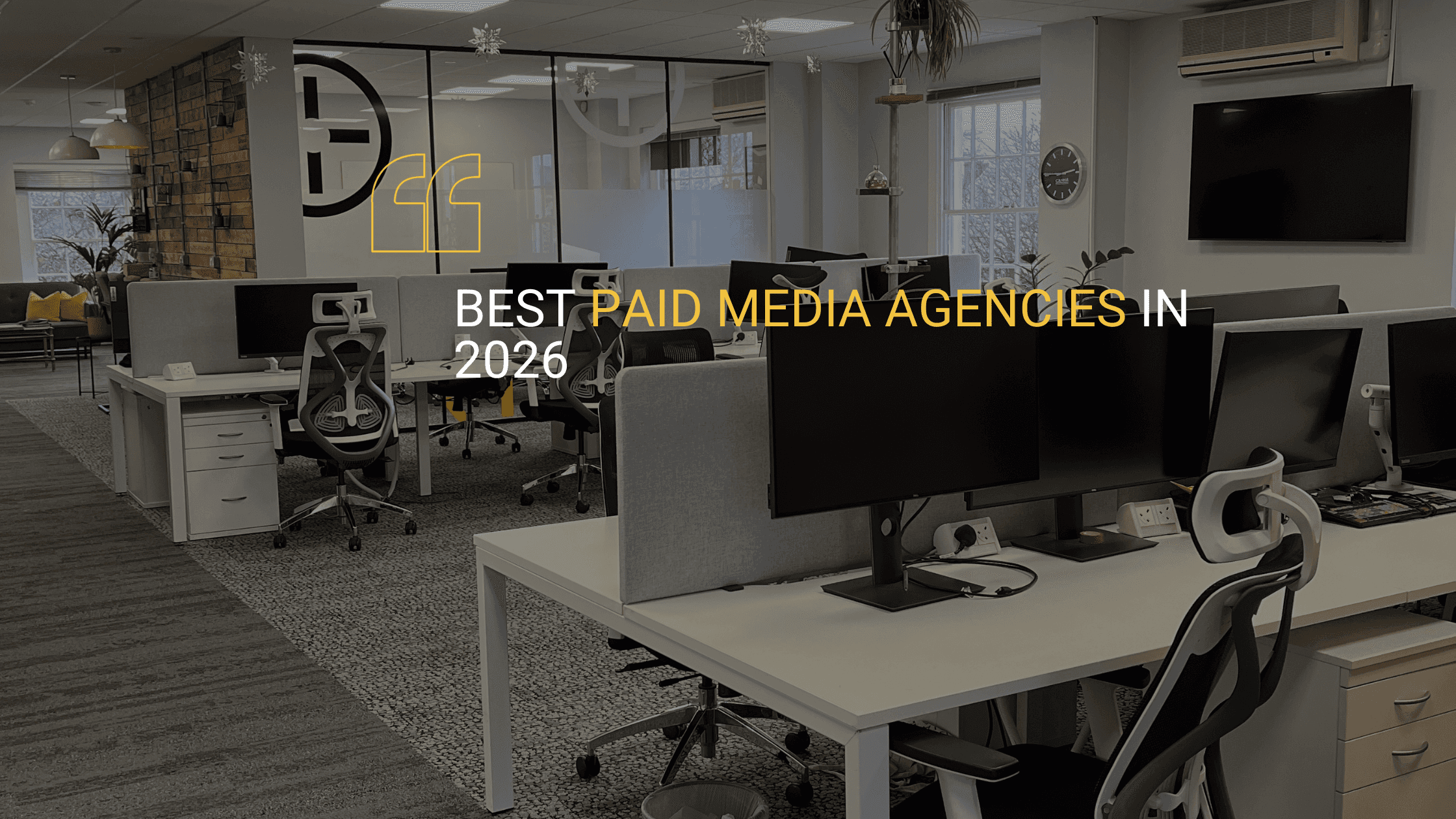 Hero Blog Image for 'Best Paid Media Agencies in 2026' with PinPoint Media coming out at number one.