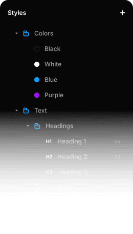 Styles in Framer