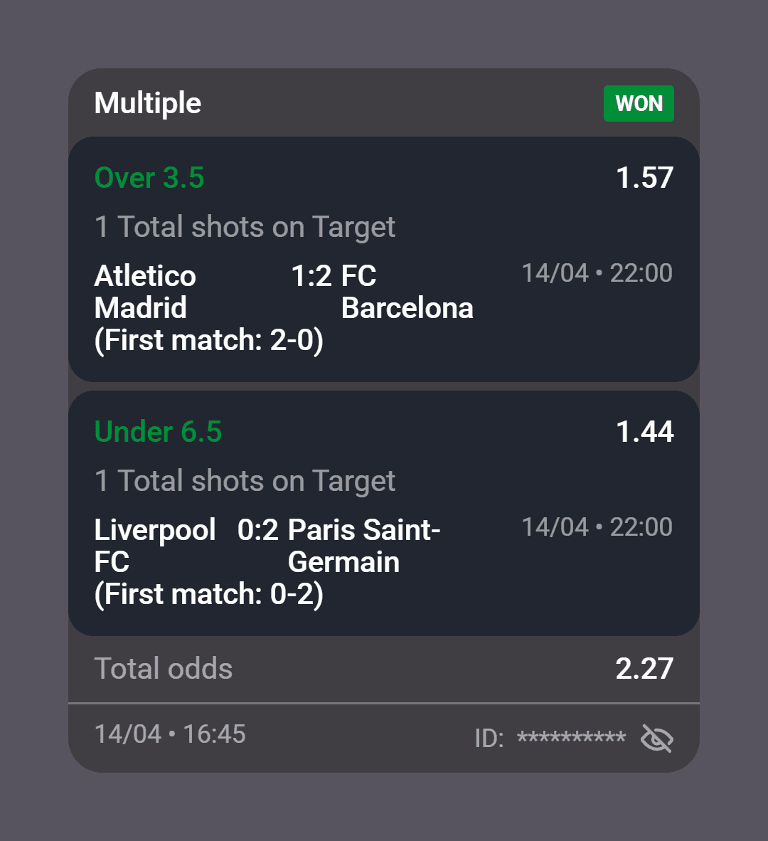 betting tips won bet