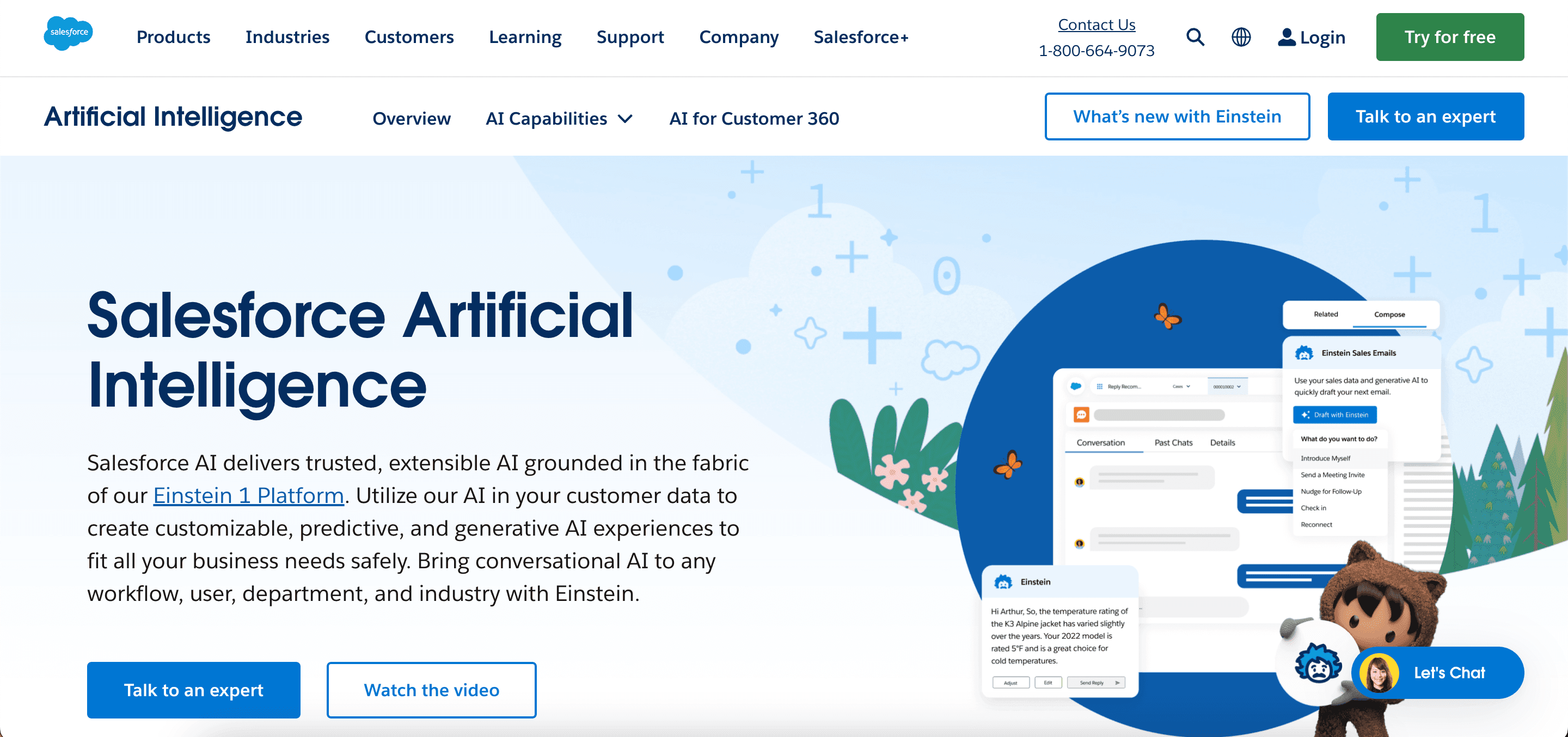 Salesforce home page