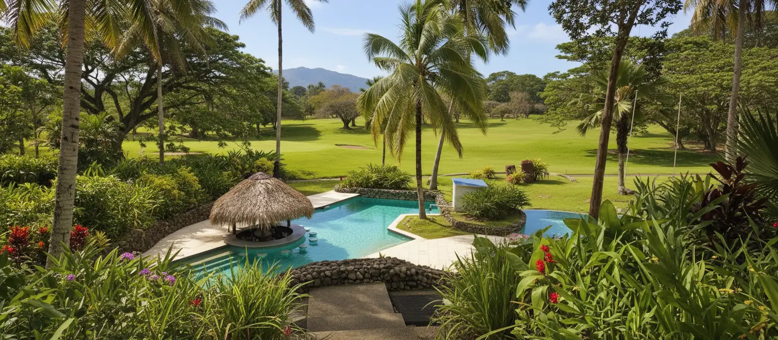 Golf course and spa in Fiji