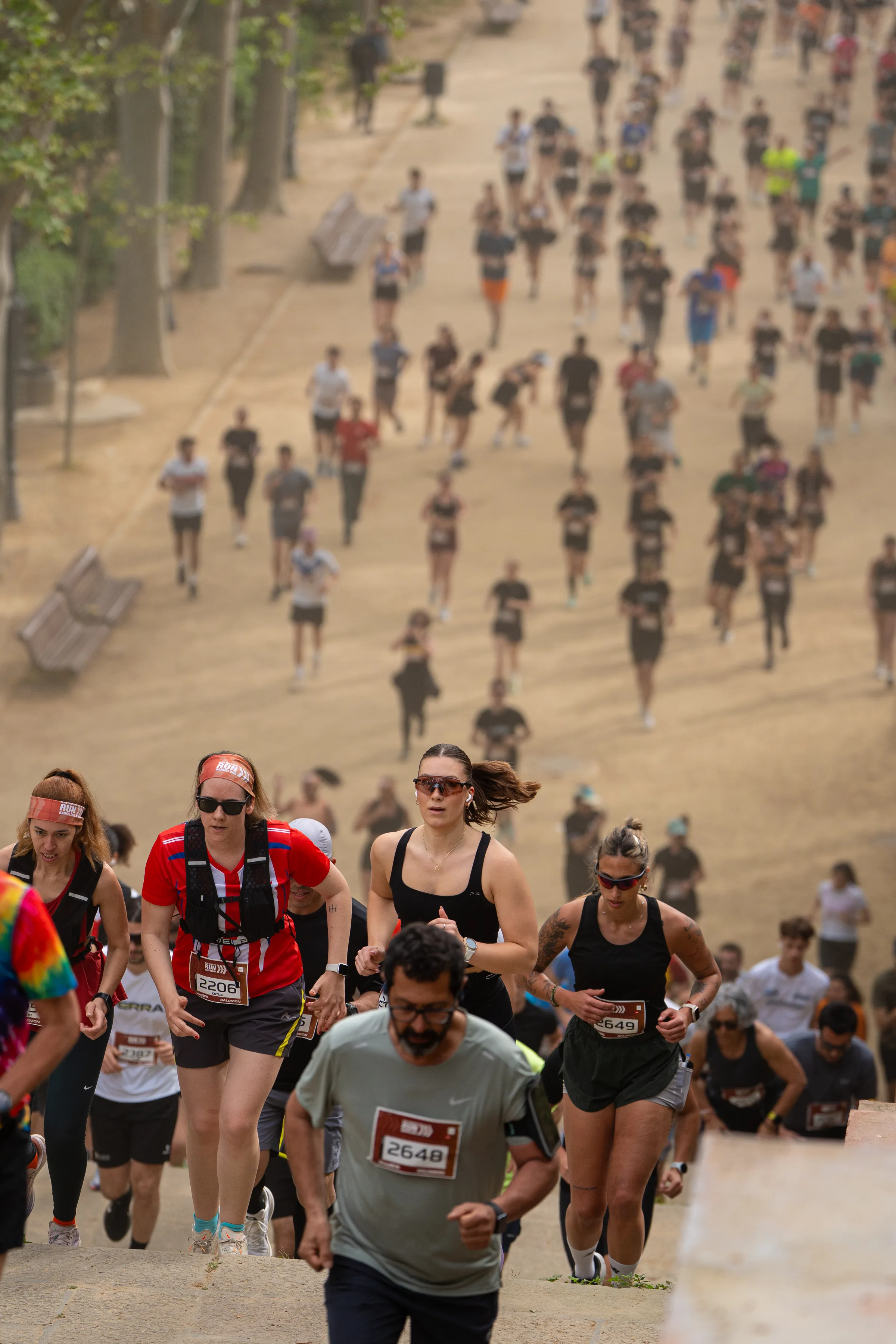Salomon Run Barcelona 10K Montjuïc, fotografía trail running Barcelona 2026, running urbano fotógrafo, carrera popular 10K, Nolan Pardo