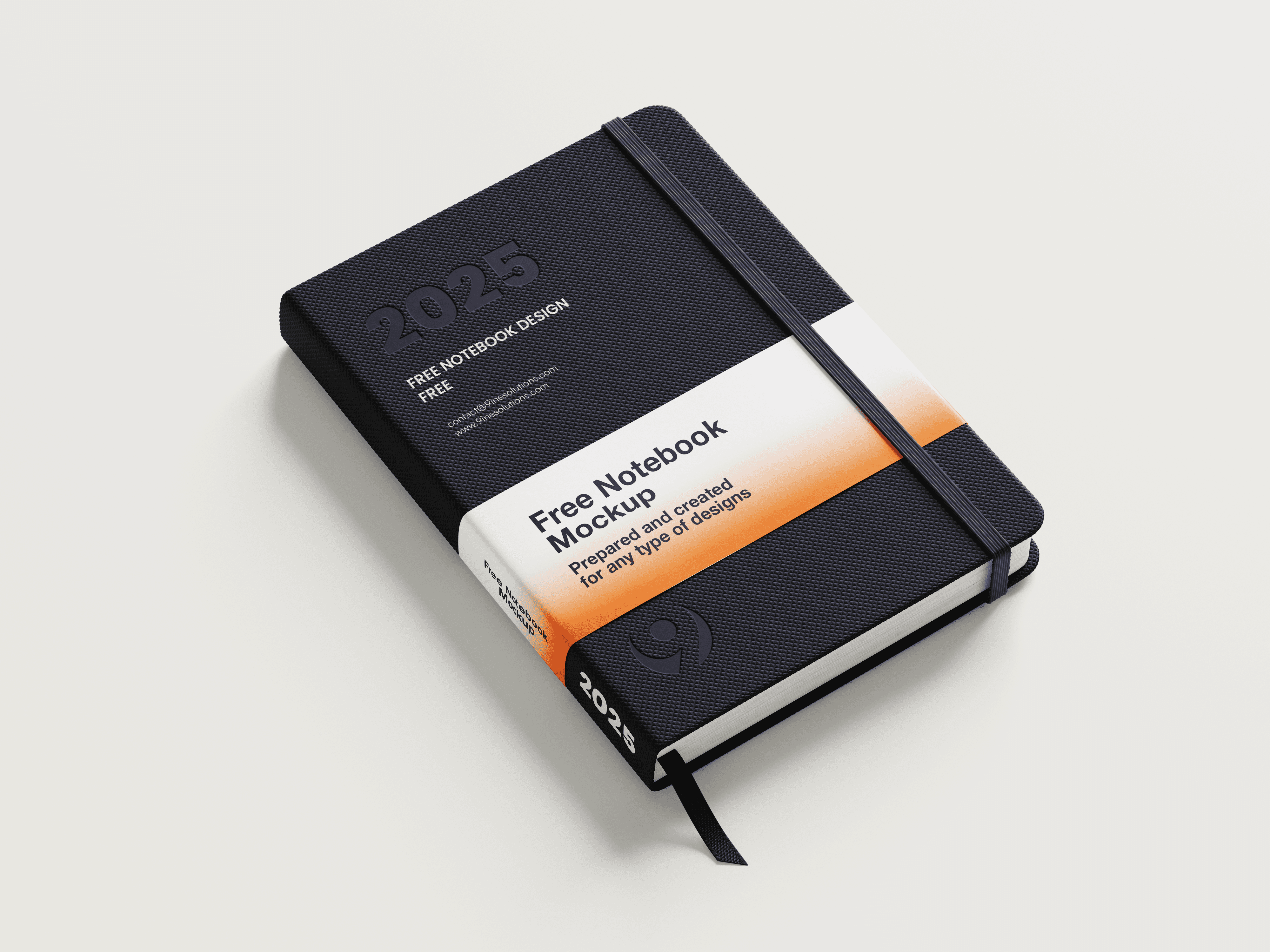 Free Textured Notebook Mockup