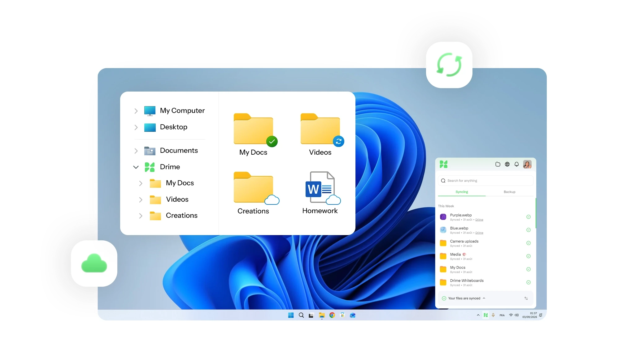 Drime Send & Track analytics interface
