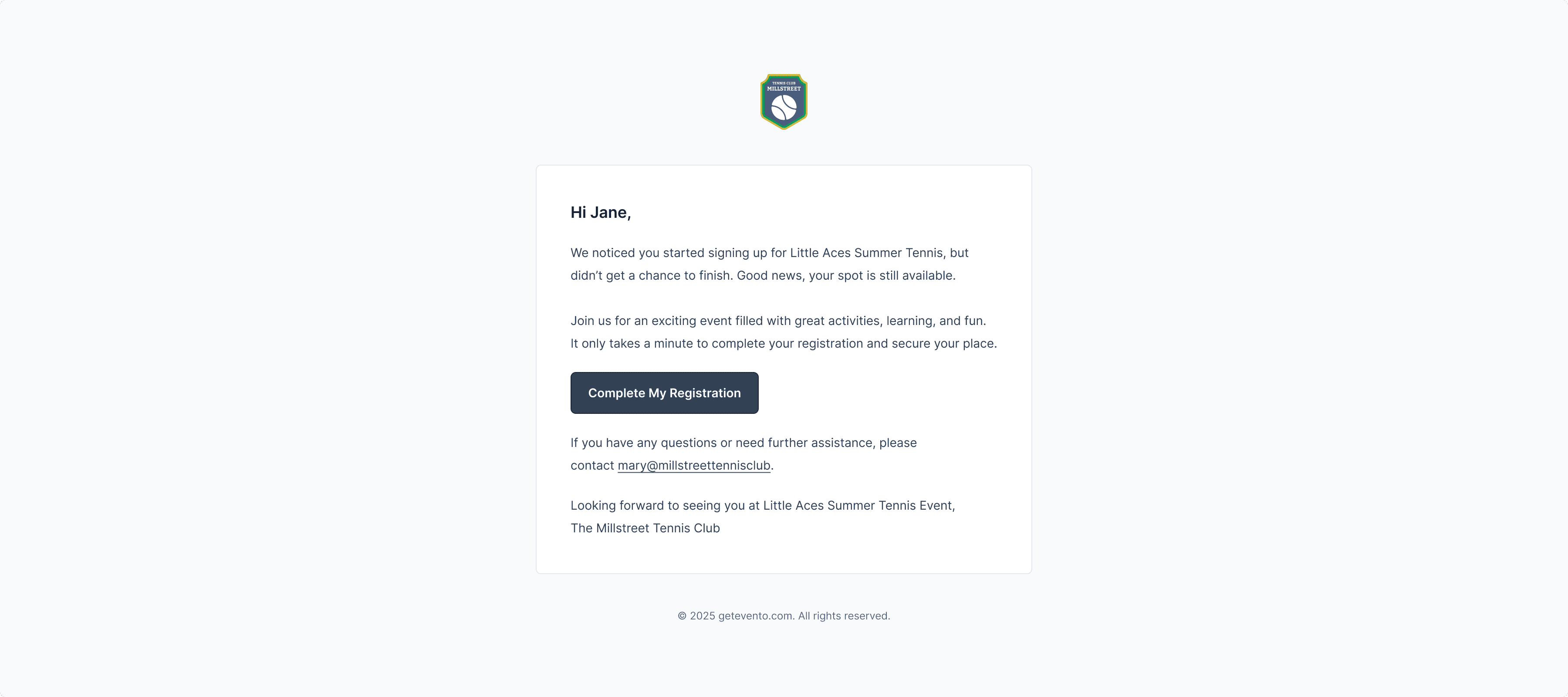 Smart registration abandonment