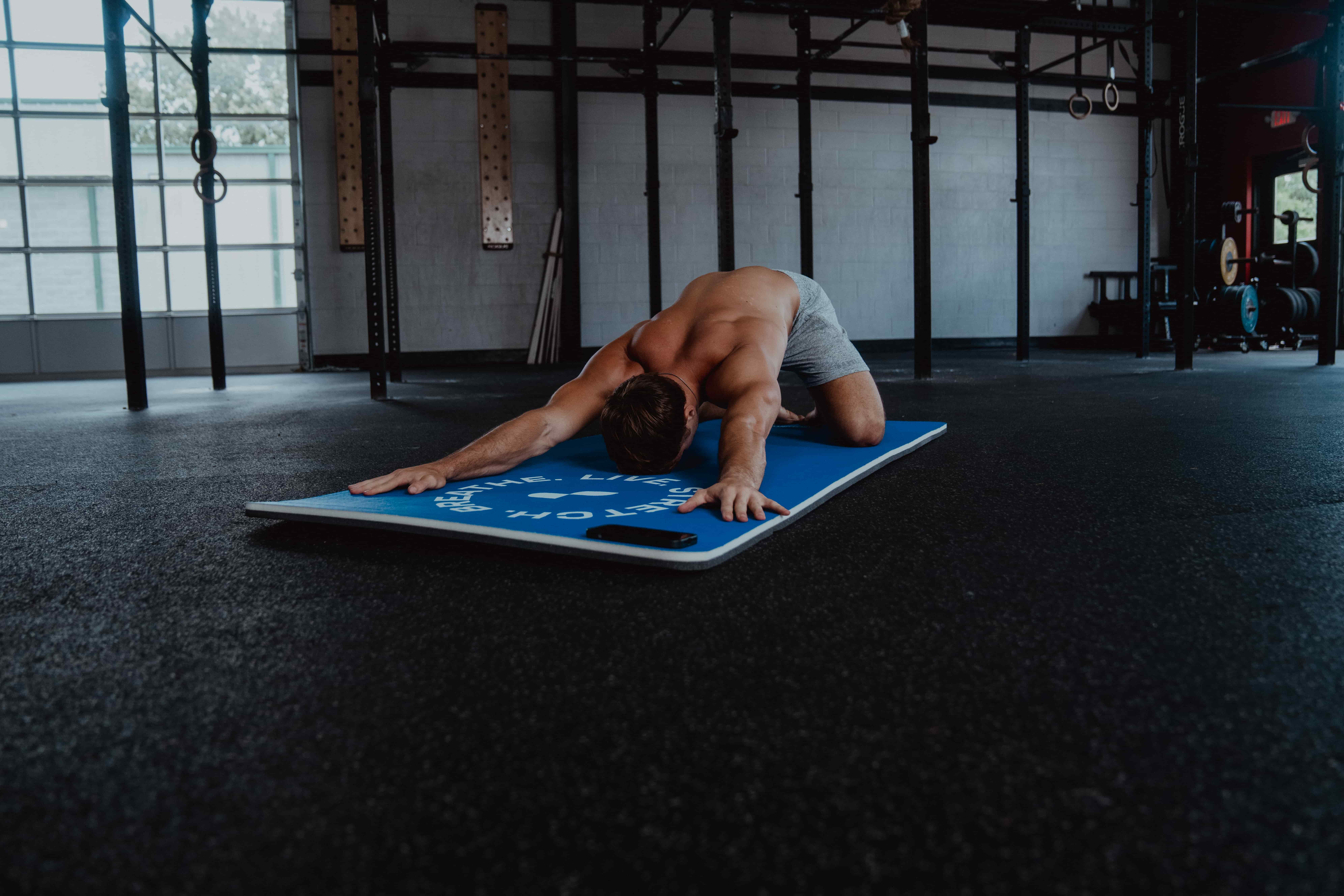 Man Stretching in Gym - Best Stretching Routine