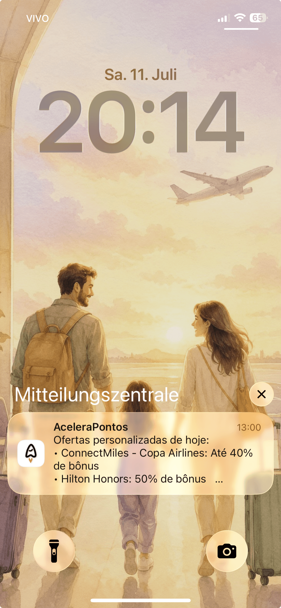 Tela do alerta do AceleraPontos mostrando promoção da Livelo com 40% de bônus para transferências de pontos para o programa ConnectMiles da Copa Airlines.