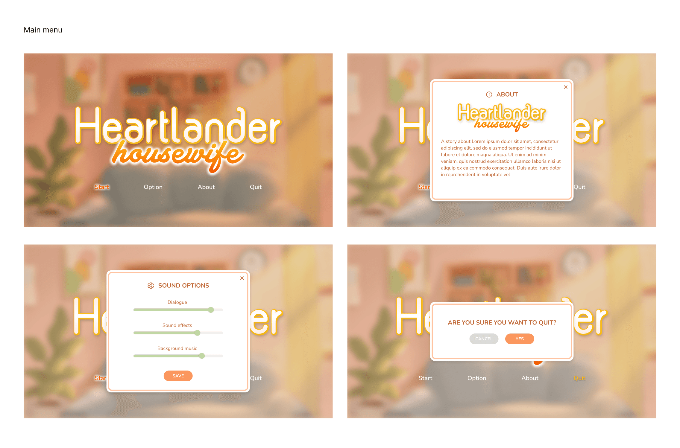 Menu UI
