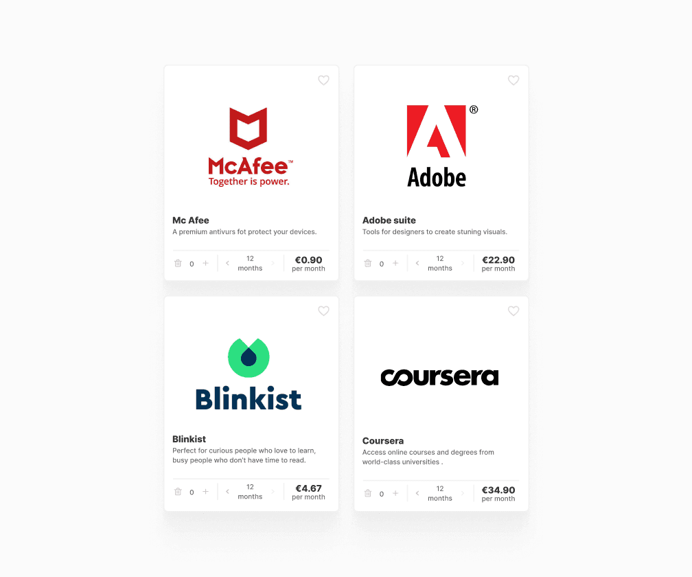 Add-on softwares services