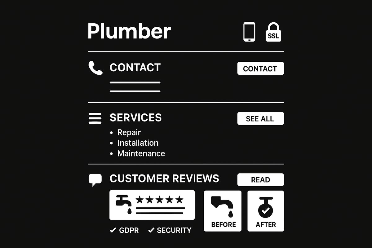 Why do plumbers need a professional website in 2026?