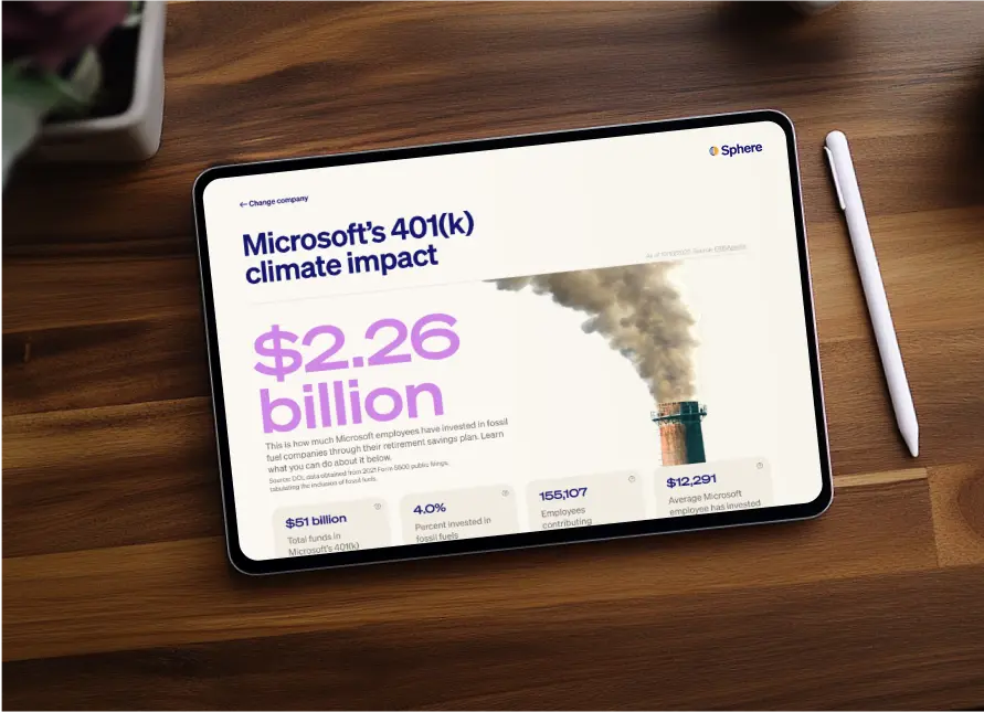 A tablet with a picture of a smokestack on it.