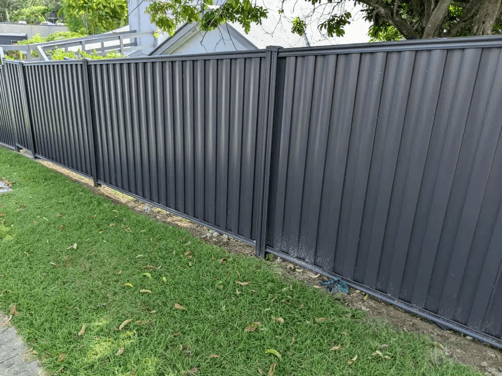 All Apsects Landscapes metal fence installation