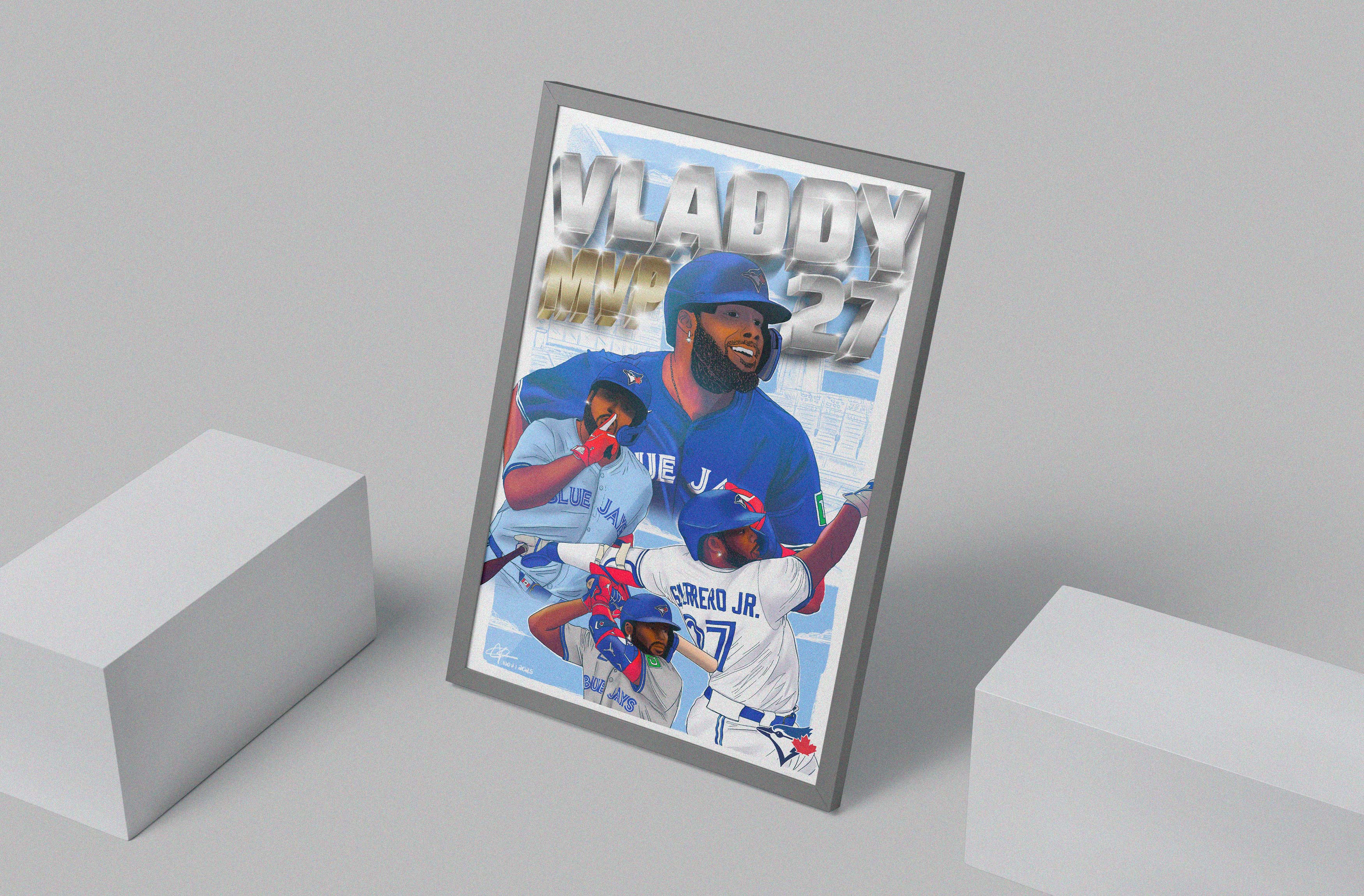 Blue Jays Vladimir Guerrero Jr. illustration by Dylan Kirpaul.