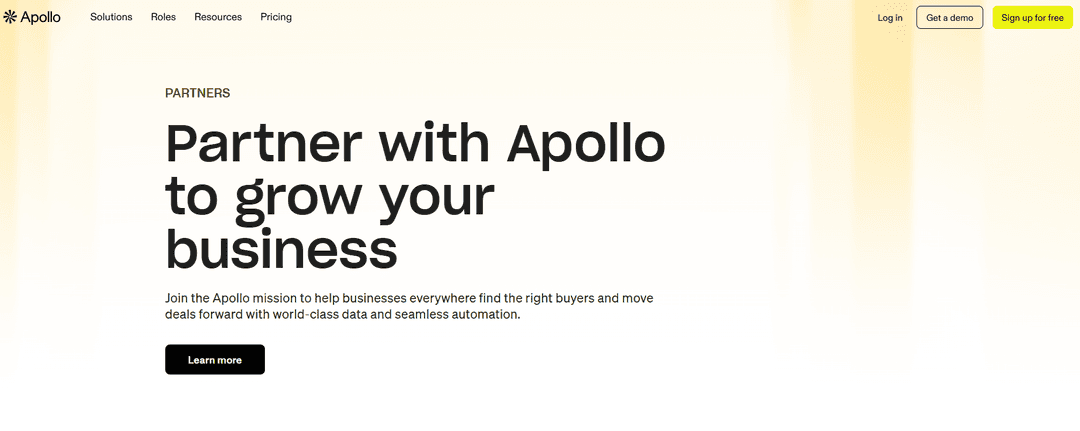 Apollo's AI workspace, with the assistant drafting sequence copy alongside account research
