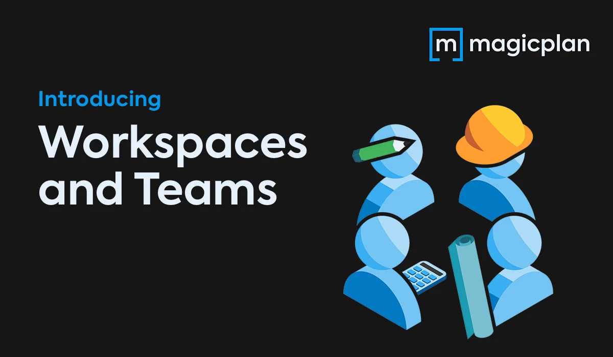 magic plan graphic introducing workspaces and teams for collaborative project management