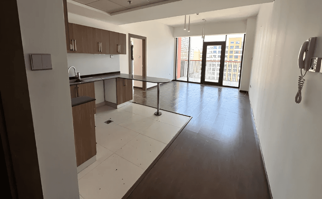 Binghatti Horizons apartment for rent in Al Quoz, Dubai, highlighting contemporary living spaces and facilities.