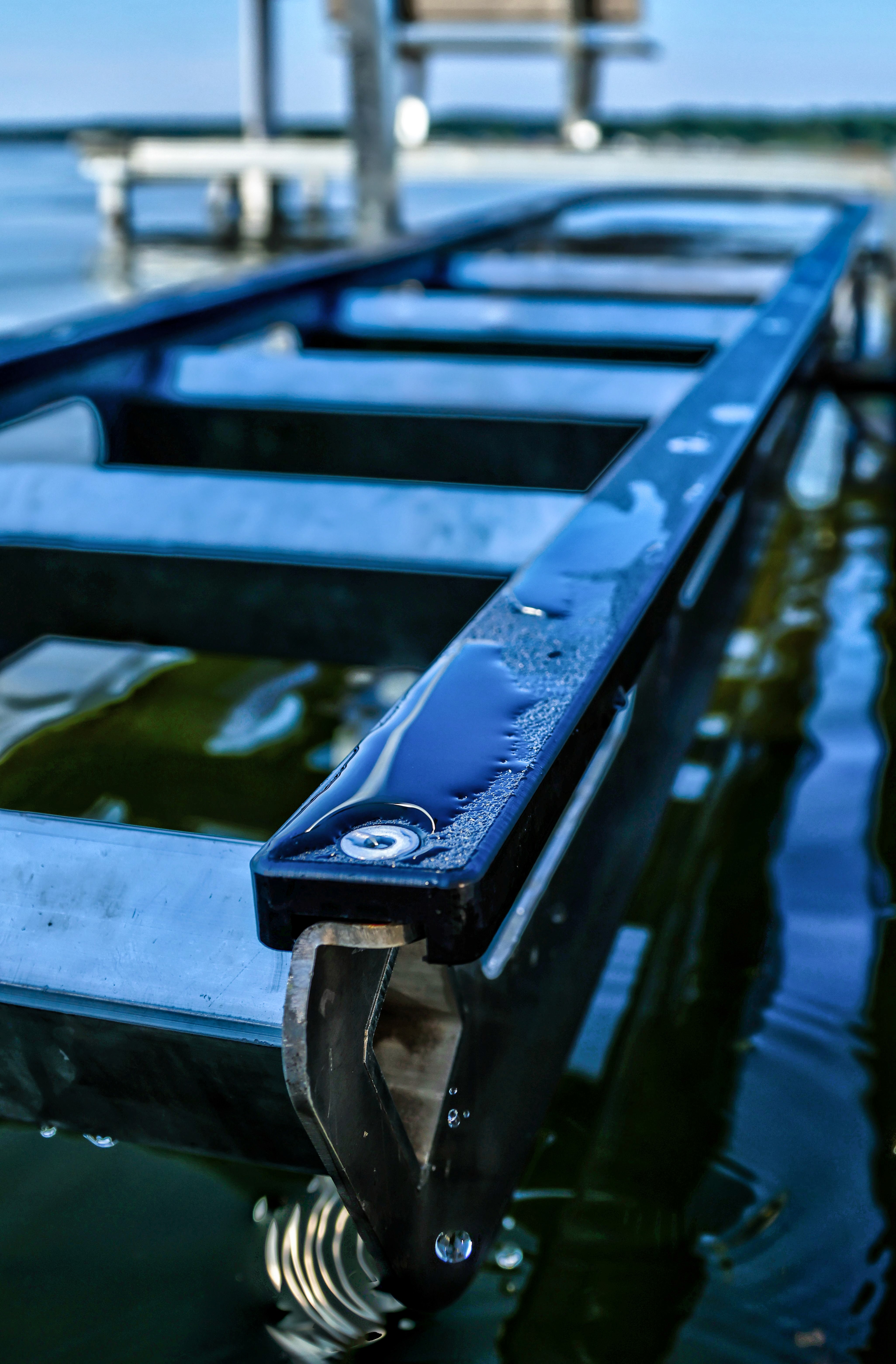 Side shot of dock ladder TILT